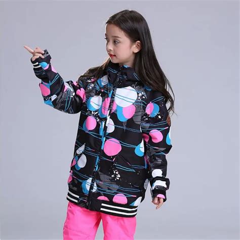 Gsou Snow Kids Girl Ski Suit Windproof Waterproof Outdoor Sport Wear ...