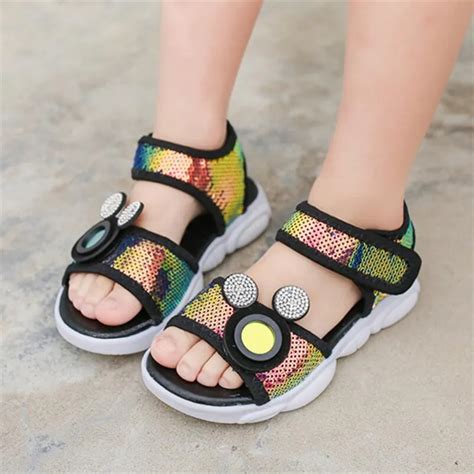 Toddler baby girls sandals student princess little kids sandals for ...