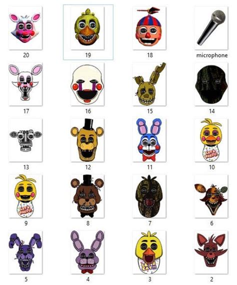 Five Nights at Freddy's Masks FNAF for Birthday's or | Etsy | Five nights at freddy's, Freddy ...