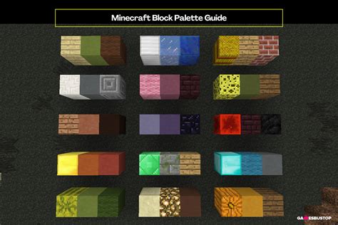 Block Color Chart [MC Version Minecraft Map, 44% OFF