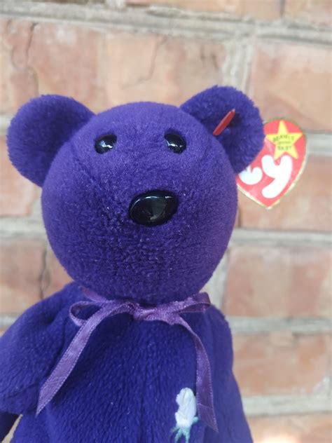 1997 TY Princess Diana Beanie Baby FIRST ISSUE Purple Bear | Etsy