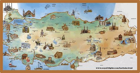 History and Tourist Attractions Map of Turkey - Large Size ~ The ...