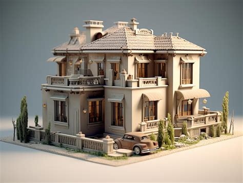 Premium AI Image | A model of a house