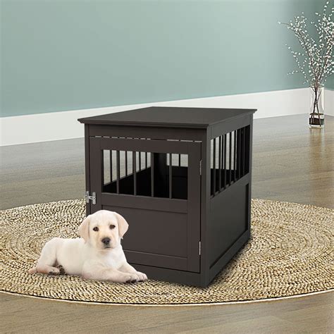 Topcobe Pet Crate for Small / Large Dogs, Wooden Playpen Kennel, Brown ...