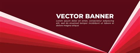 Abstract Red Banner Template Design 17554206 Vector Art at Vecteezy