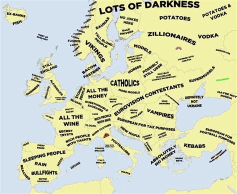 The Definitive Stereotype Map Of Europe: Funniest Map Ever | jobfinder - Work and Travel Abroad