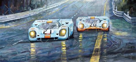 "Porsche 917 K GULF Spa Francorchamps 1970" by Yuriy Shevchuk | Redbubble