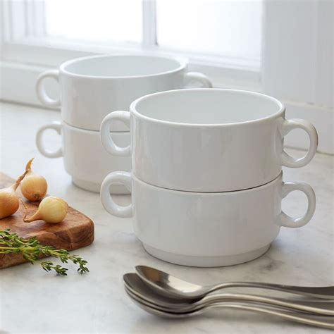 Sur La Table Double-Handle Soup Bowls, Set of 4 | Sur La Table | Soup ...