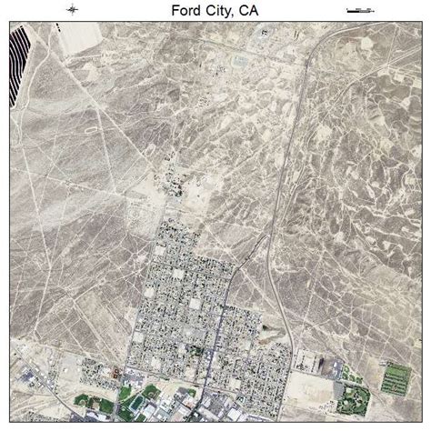 Aerial Photography Map of Ford City, CA California