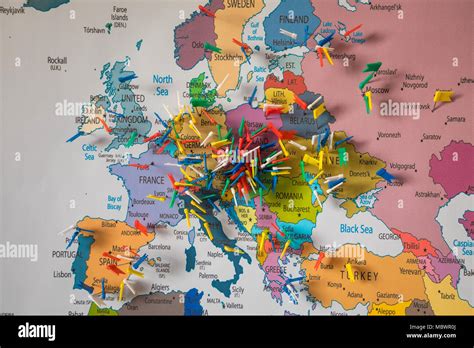 Map western europe flags european hi-res stock photography and images - Alamy