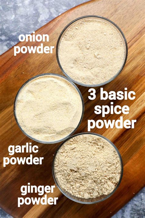 onion powder recipe | garlic powder recipe | ginger powder recipe