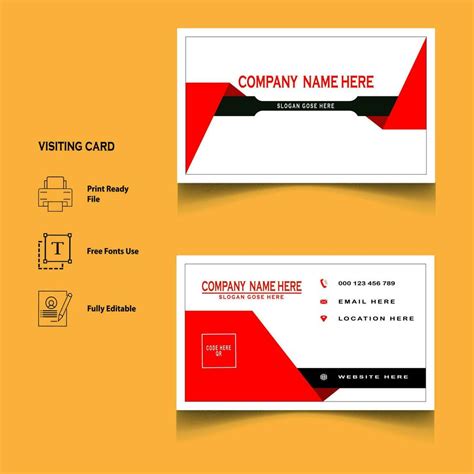 creative visiting card design vector 24317239 Vector Art at Vecteezy