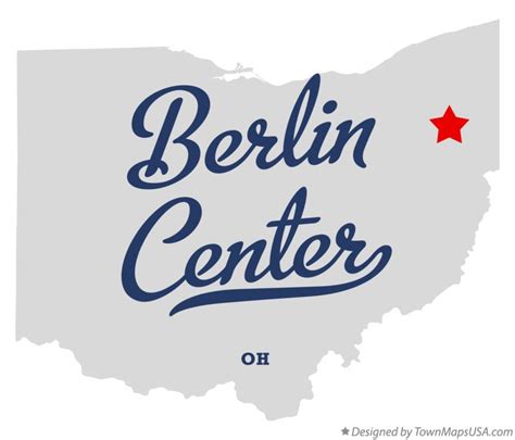 Map of Berlin Center, OH, Ohio