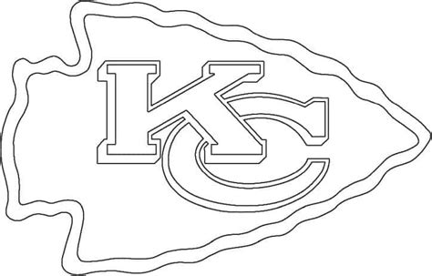 Kansas City Chiefs logo coloring page - Free coloring pages
