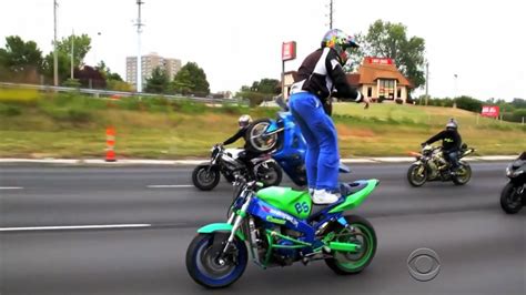 Bikers' reckless stunts put other drivers in danger - CBS News