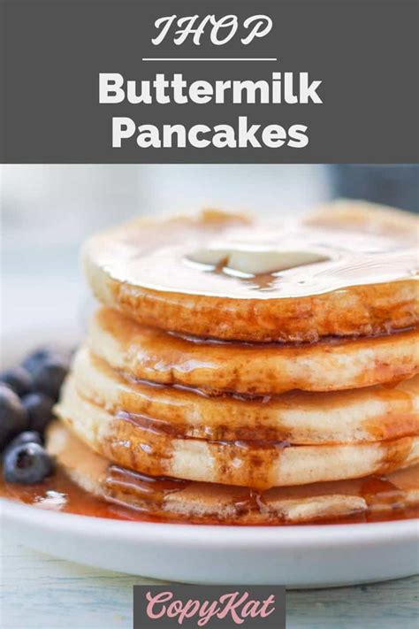 IHOP Original Buttermilk Pancakes - CopyKat Recipes