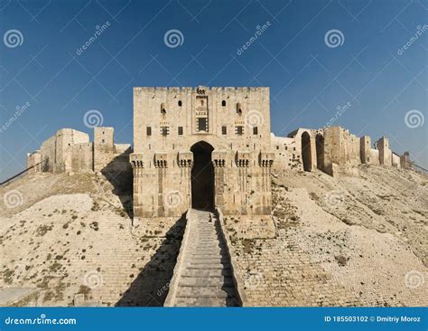 Citadel of Aleppo stock photo. Image of architectural - 185503102