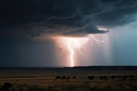 Premium AI Image | Power of Nature AIGenerated Closeup of Thundercloud ...