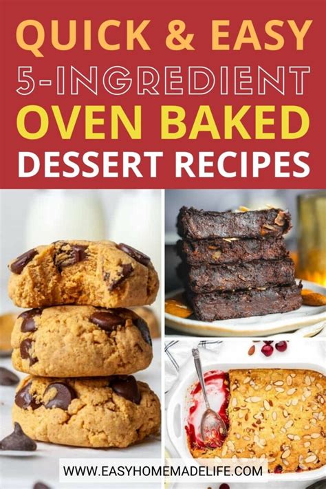 9 Quick and Easy 5-Ingredient Dessert Recipes