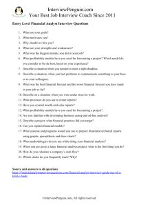 TOP 9 Entry Level Financial Analyst Interview Questions & Answers