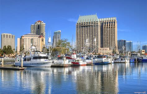 Free Images : dock, skyline, city, skyscraper, cityscape, downtown, reflection, vehicle, bay ...