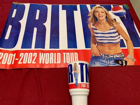 Pepsi Britney Spears Collector Poster and Cup Set1 - Etsy