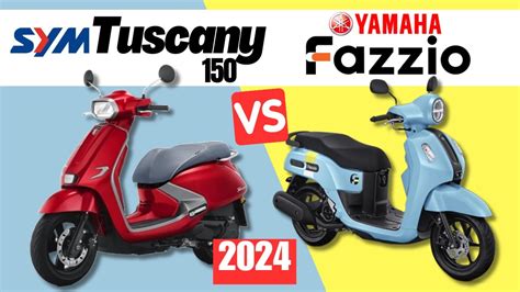 SYM Tuscany 150 vs Yamaha Fazzio | Side by Side Comparison | Specs & Price | 2024 - YouTube