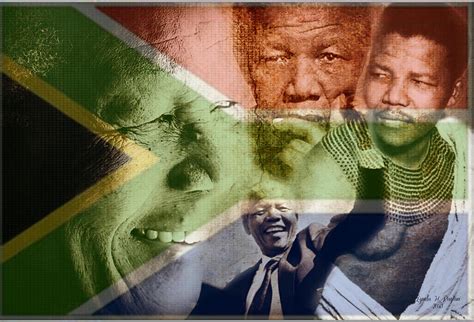 Nelson Mandela - Flag Digital Art by Lynda Payton - Fine Art America