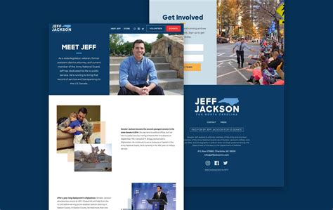 Jeff Jackson U.S. Senate Campaign Website Design