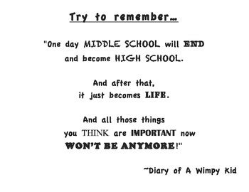 Quote from "Diary of a Wimpy Kid" by Brittany Junod | TPT