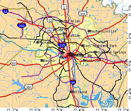 Richmond, Virginia (VA) profile: population, maps, real estate ...