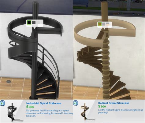 Functional Spiral Staircases (with Animations) - The Sims 4 Mods ...