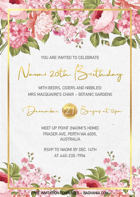 Free Invitation Templates For Word