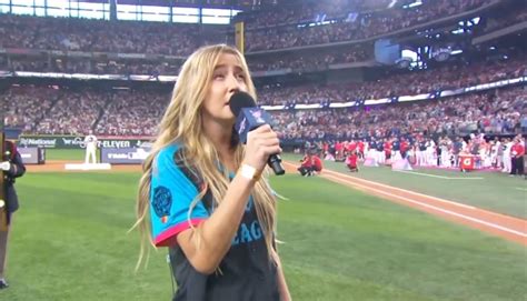 Ingrid Andress sings ‘worst National Anthem of all time’ at 2024 Home Run Derby as MLB fans say ...