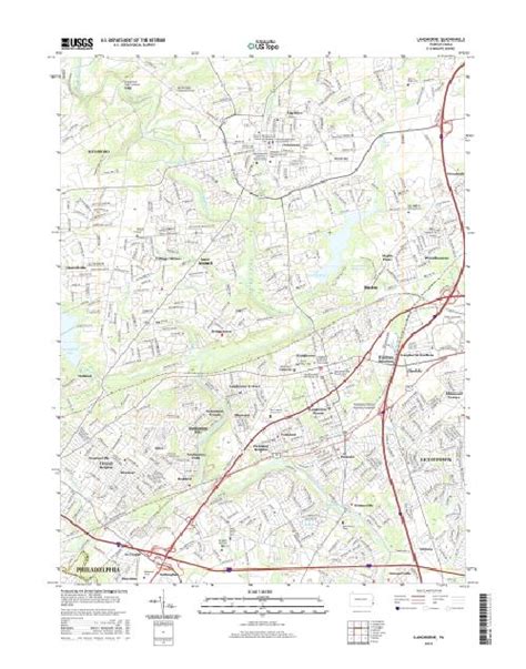 MyTopo Langhorne, Pennsylvania USGS Quad Topo Map