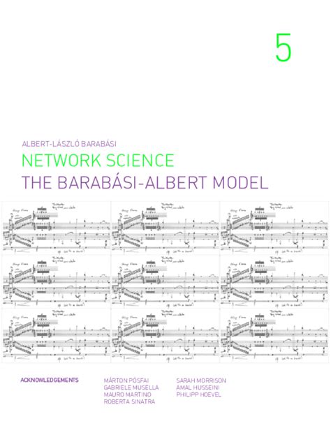 (PDF) ALBERT-LÁSZLÓ BARABÁSI NETWORK SCIENCE THE BARABÁSI-ALBERT MODEL ...