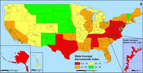 Gerrymandering in the US, State by State | Geo Ideas