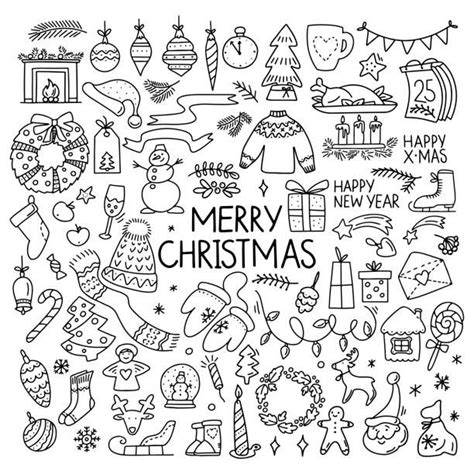 151 100 doodles christmas illustrations royalty free vector graphics clip art – Artofit