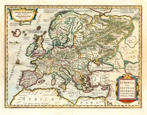 Old antique map of Europe (Antique), by Henricus Hondius. | Sanderus Antique Maps - Antique Map ...