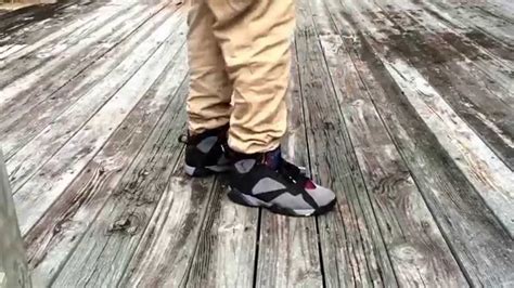 Jordan Retro 7 "Bordeaux" On Feet @Chasinggsole - YouTube