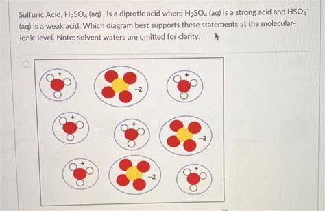 Solved Sulfuric Acid, H2SO4 (aq), is a diprotic acid where | Chegg.com