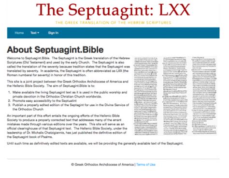 septuagint.bible - .BIBLE: for all things Bible online