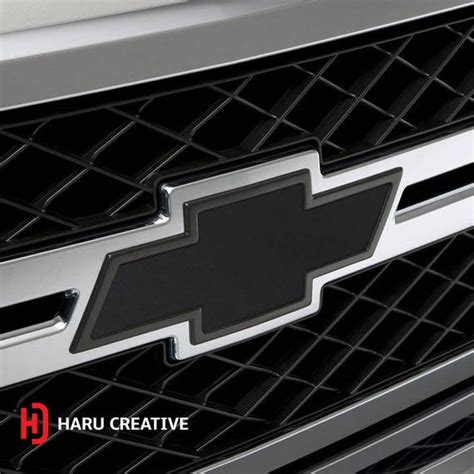 Auto Parts & Accessories 2007-2013 Chevrolet Silverado BowTie Emblem Overlay Decal Set Matte ...