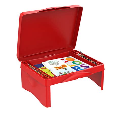 Buy Lap Desk for Kids Folding Travel Table Storage Drawer Art Tray Car Bed Portable by ...