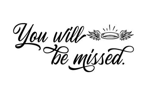 You Will Be Missed. SVG Cut file by Creative Fabrica Crafts · Creative ...