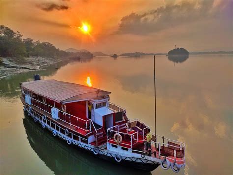 Sunset on the Brahmaputra river, Assam : r/IncredibleIndia