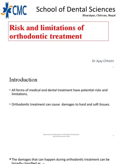 Risk and Limitations of Orthodontic Treatment | PDF | Orthodontics ...