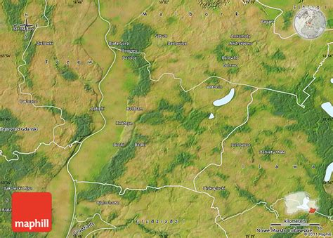 Satellite Map of Kwidzyn