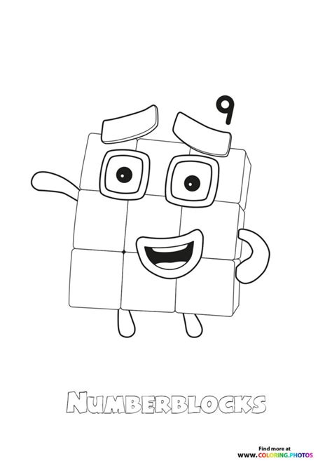 Numberblocks 1 Coloring Page - Free Printable Coloring Pages For Kids ED7