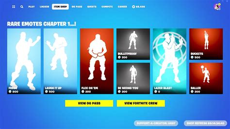 RARE Fortnite OG Item Shop Emotes! - YouTube